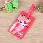 Cartoon Luggage Tag - Pink Panthers