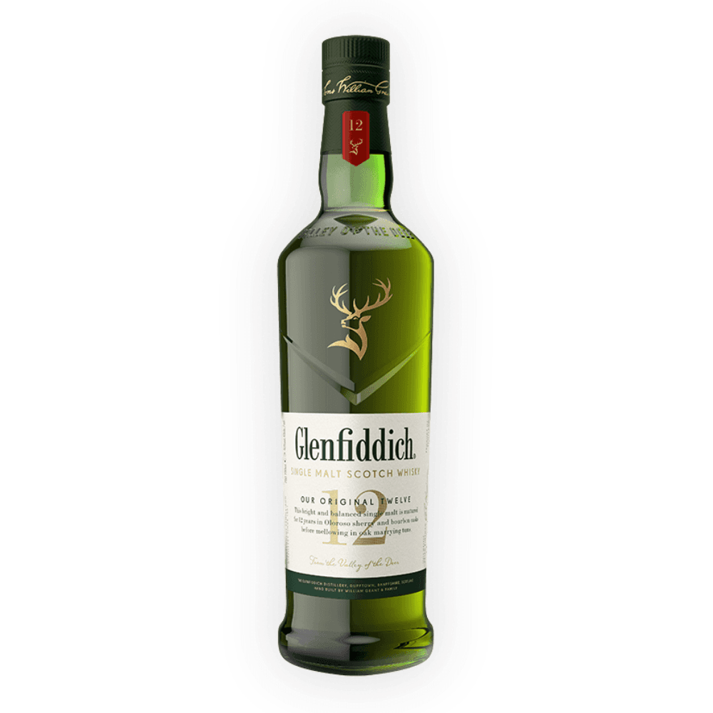 Glenfiddich 12 Year Old Single Malt Scotch Whisky