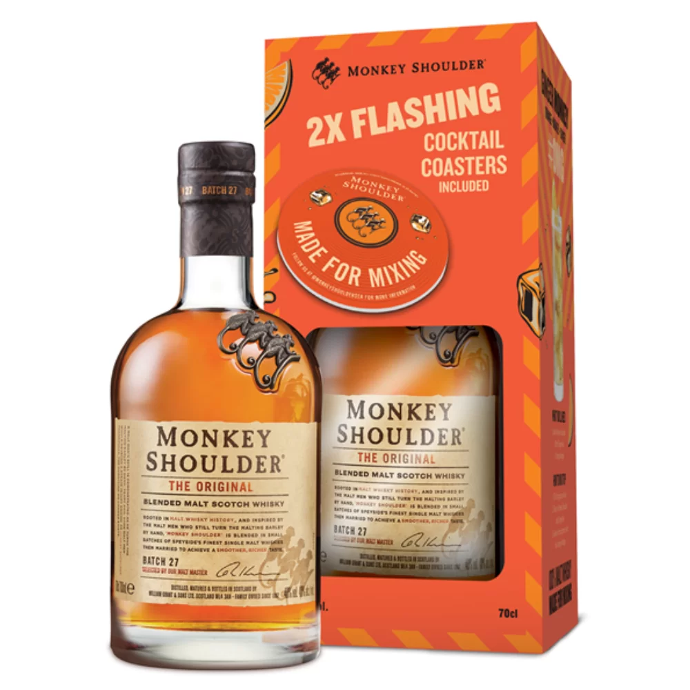 Monkey Shoulder Blended Malt Scotch Whisky Gift Set