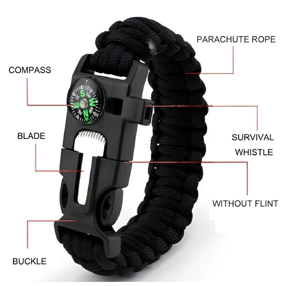 5-in-1 Outdoor Survival Bracelet