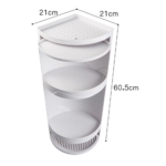 360° Rotating Triangle Shelf 2