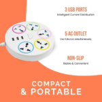 Electrical Socket 2M with 5 Plug 2