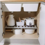 Adjustable 1-Tier Kitchen Storage Rack (3)
