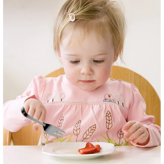 Baby Self-Feeding Curved Utensils