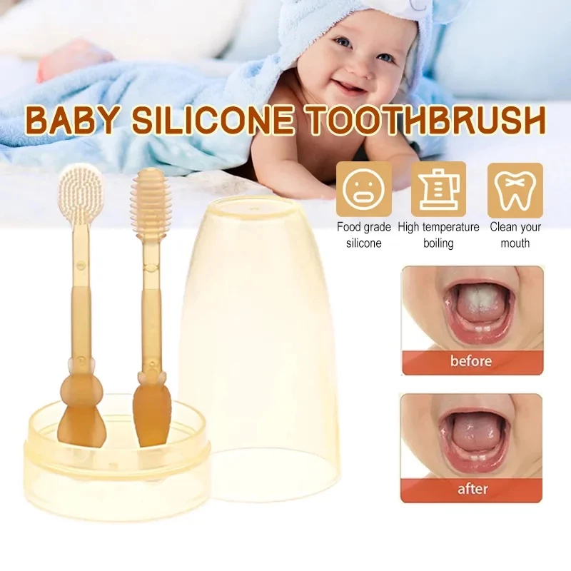 Baby Silicone Toothbrush Set
