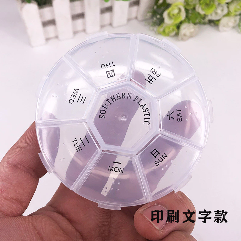 Round Pill Case 7 Days
