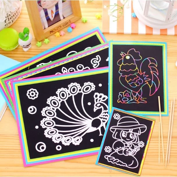 Scratch Art Card DIY Set