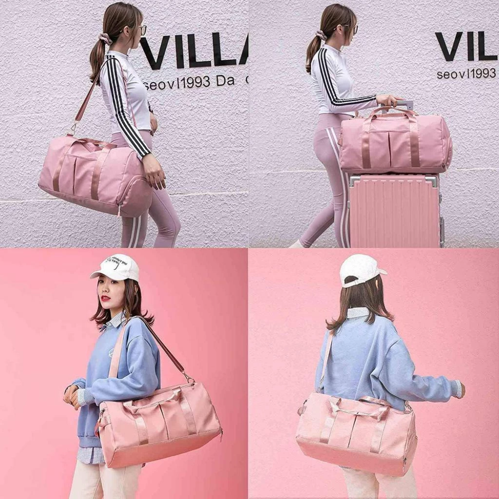 Travel Bag with Shoe & Waterproof Compartments